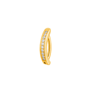 Elegance curve navelpiercing gold