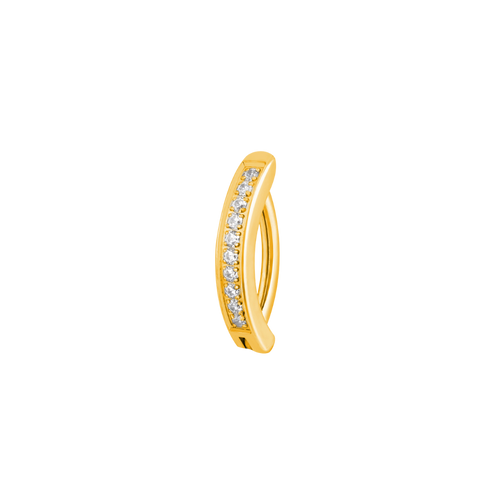 Elegance curve navelpiercing gold