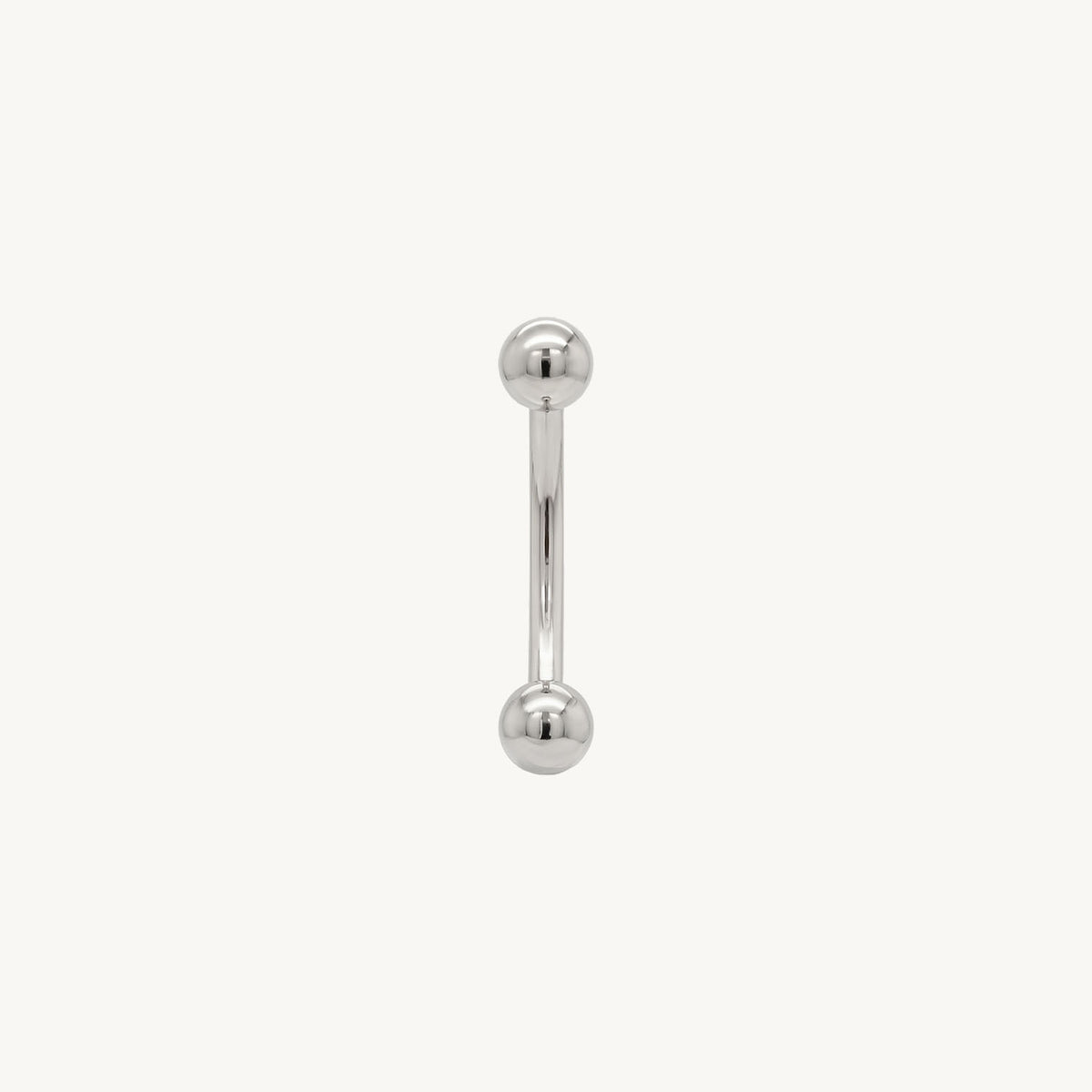 Curved Barbell zilver 1.2