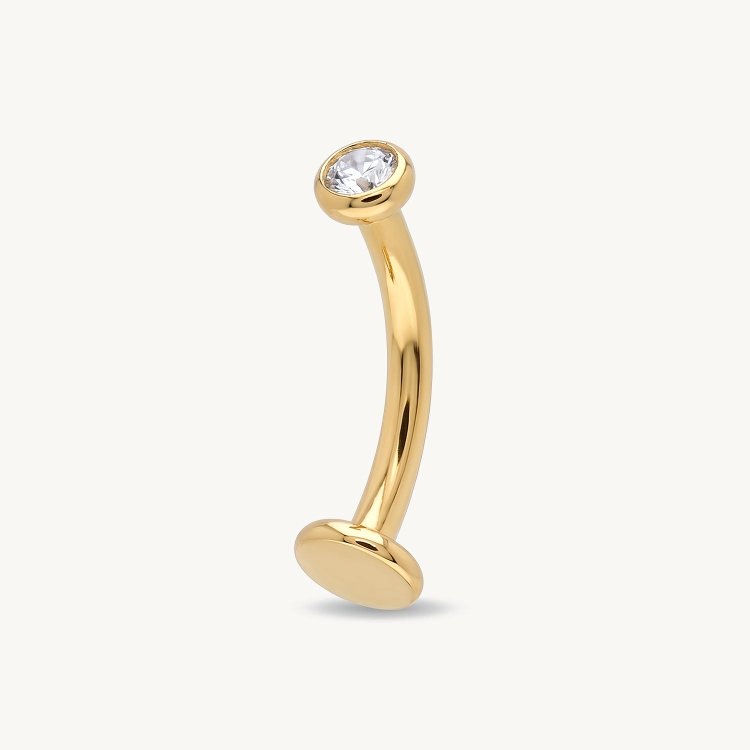 Floating navel sieraad gold