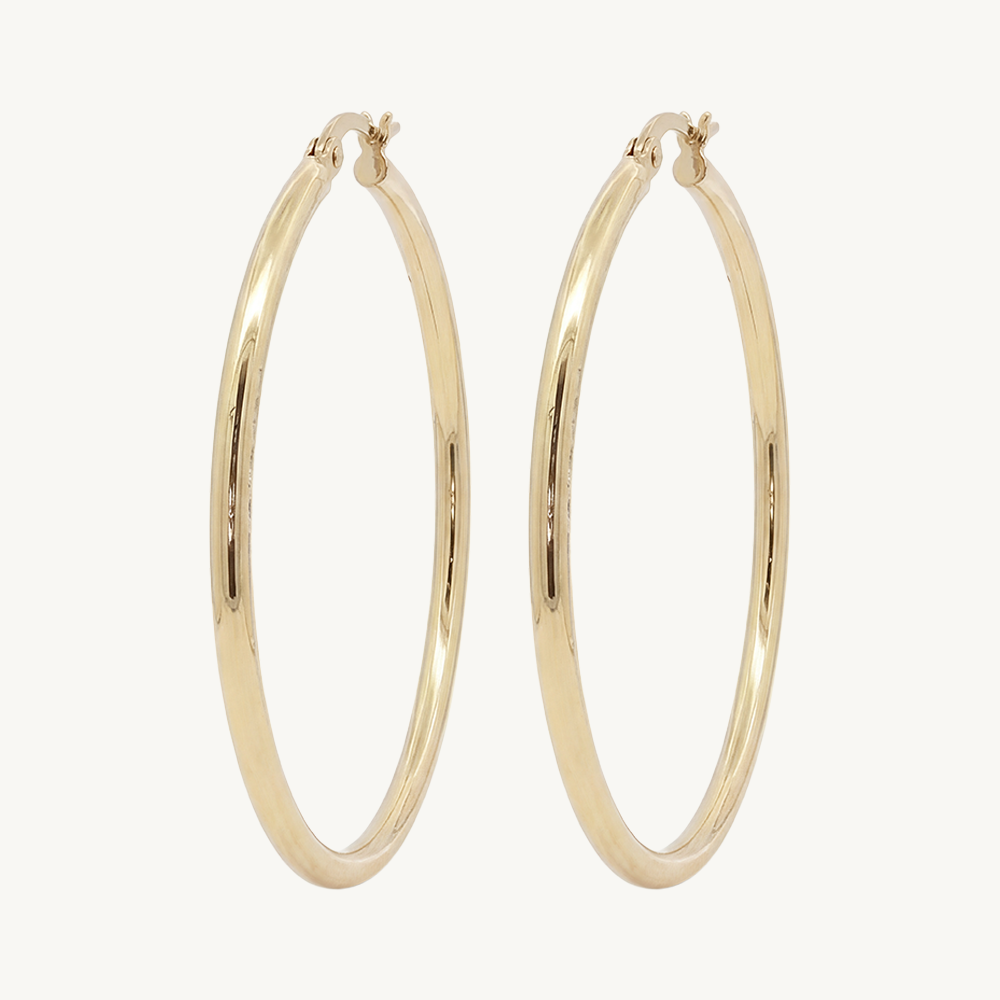 Classic hoops gold 45 mm