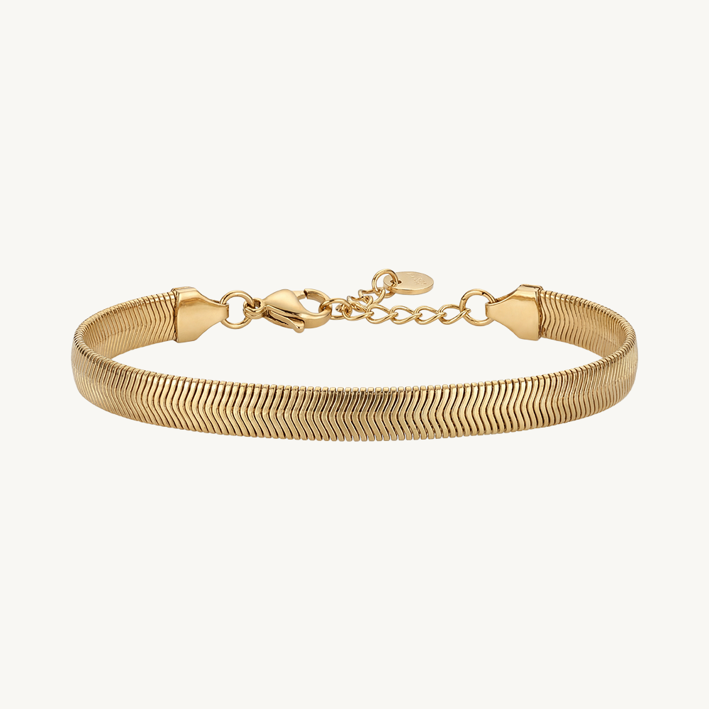 Big snake bracelet gold