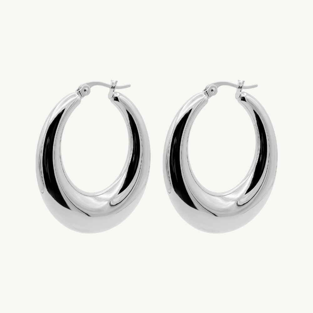Bulb earrings silver