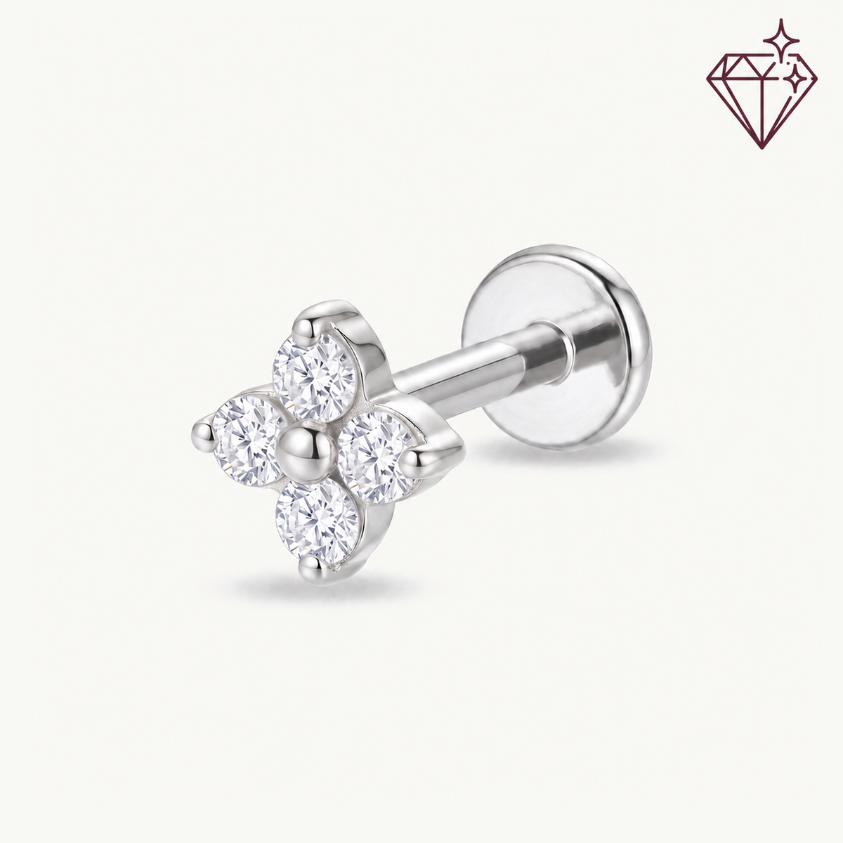 Lab grown petal sparkle – SIDE