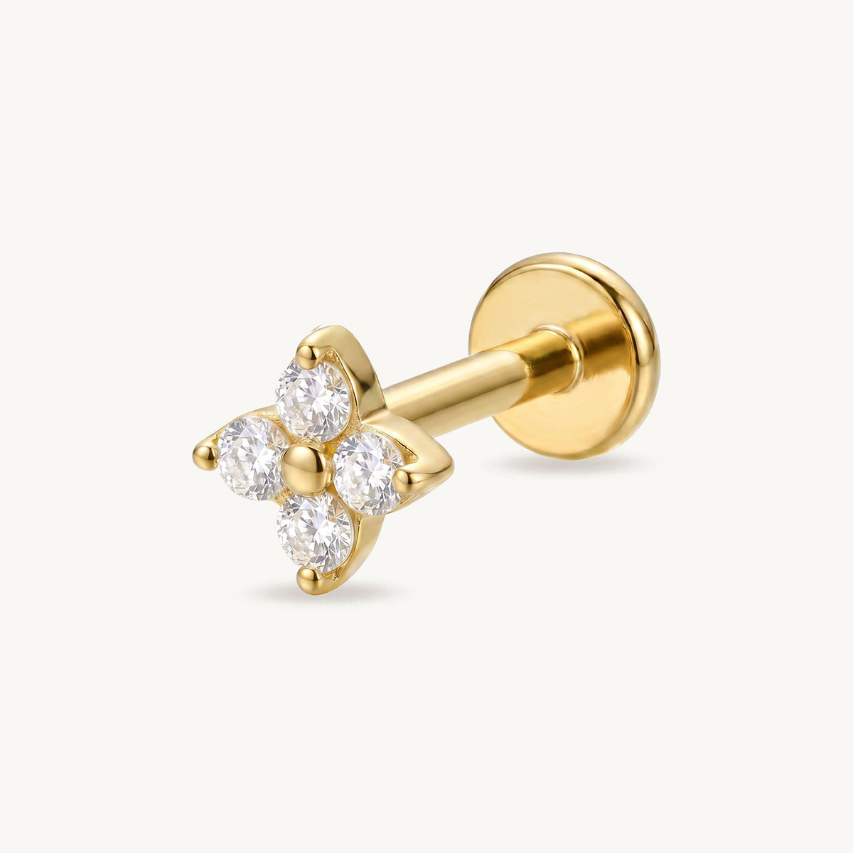 Crystal mini flower gold – SIDE