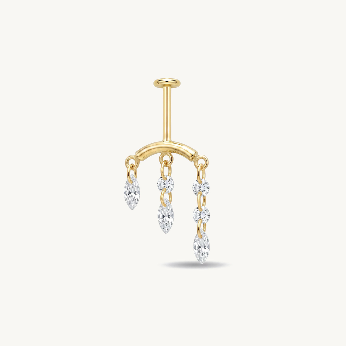 Marquise cascade gold – SIDE