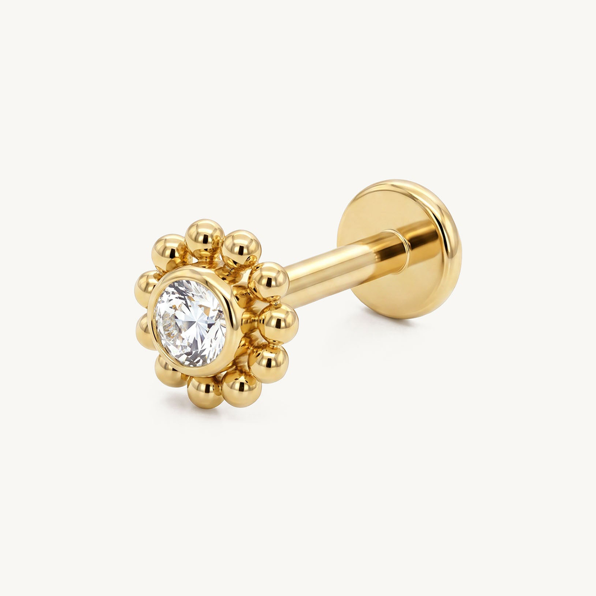 Floral beads gold – SIDE