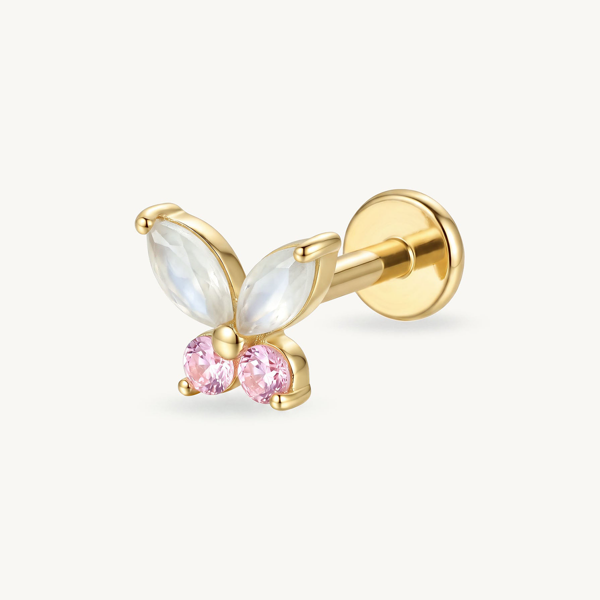 Pearl butterfly gold – SIDE