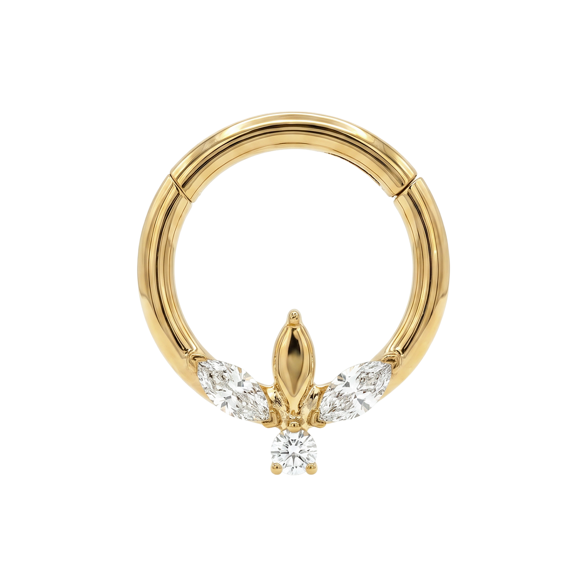 Crystal cluster gold – FRONT