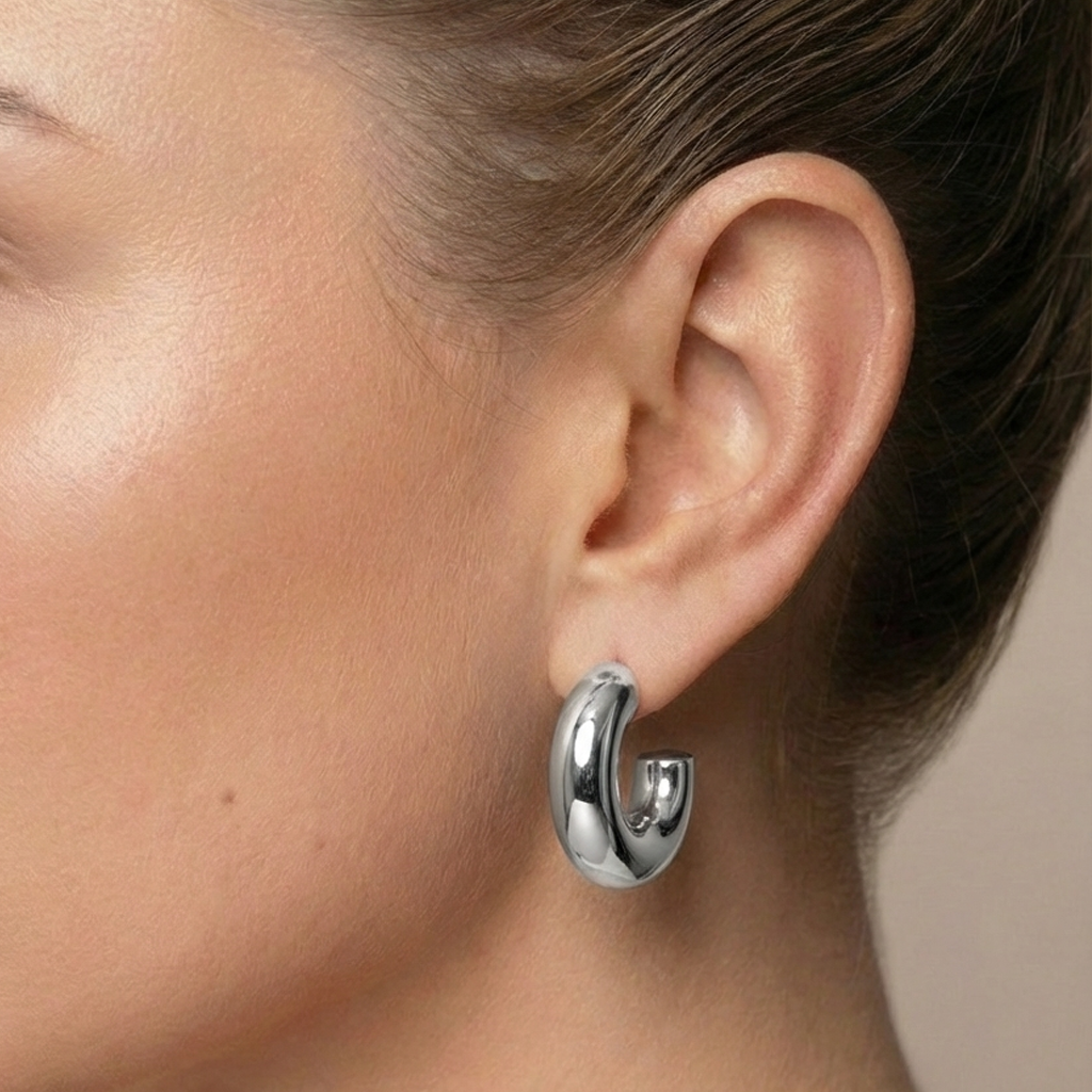 Bold hoops silver