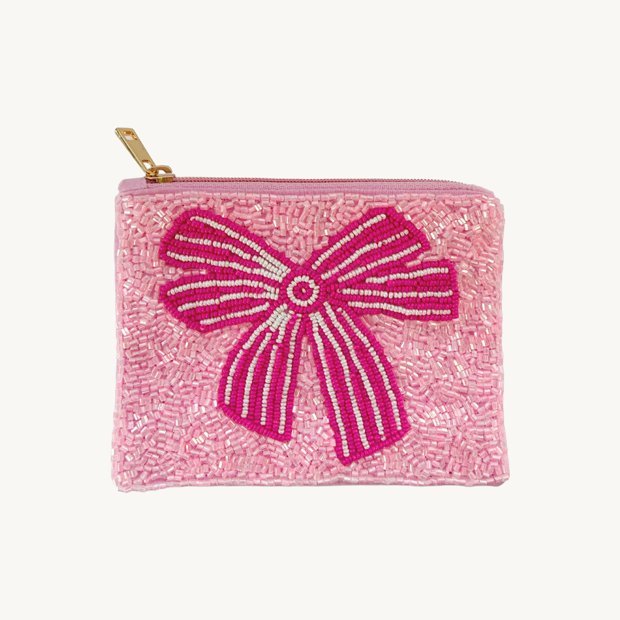 Beaded purse bow