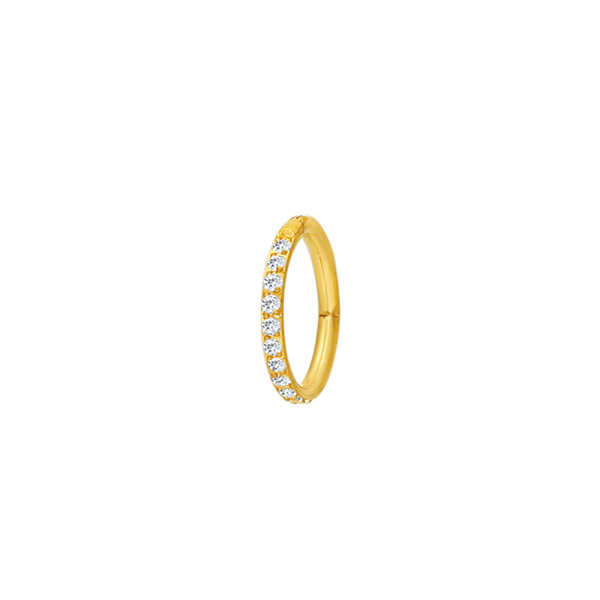 Dazzled ring goud