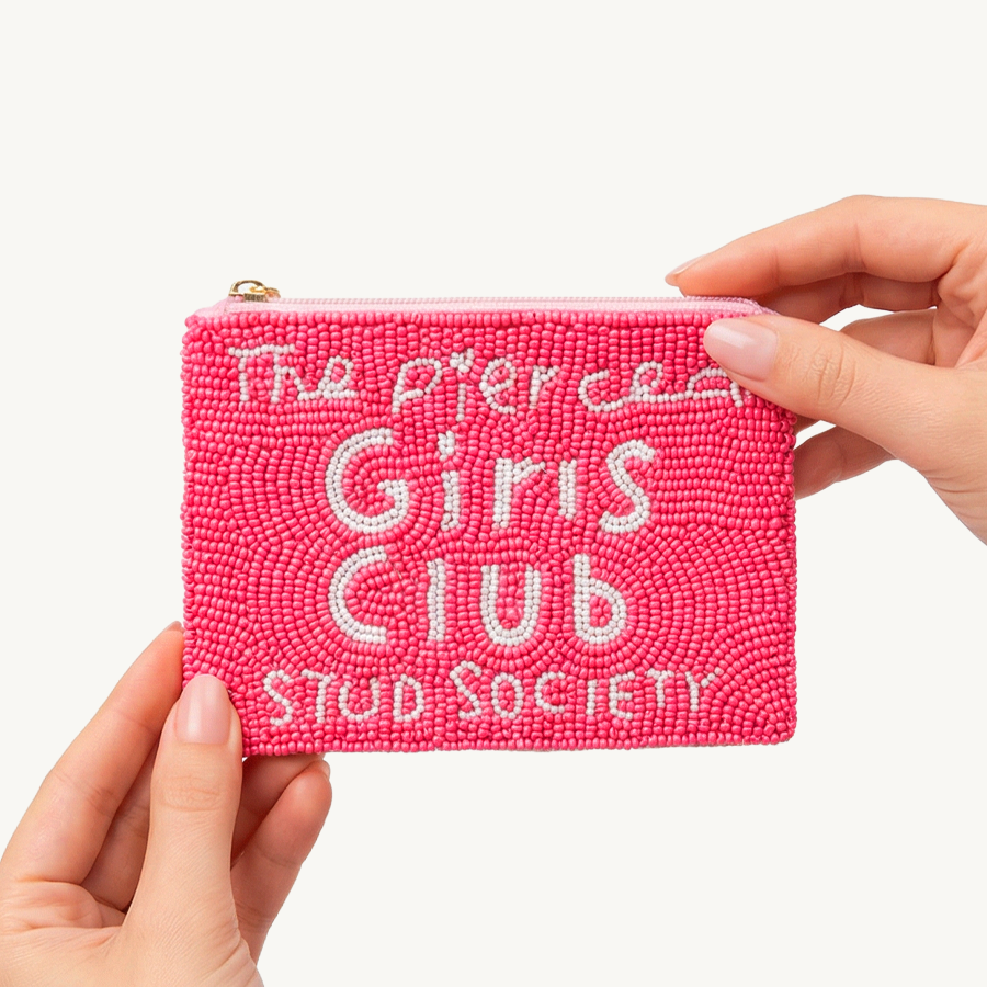 Beaded purse pierced girls club