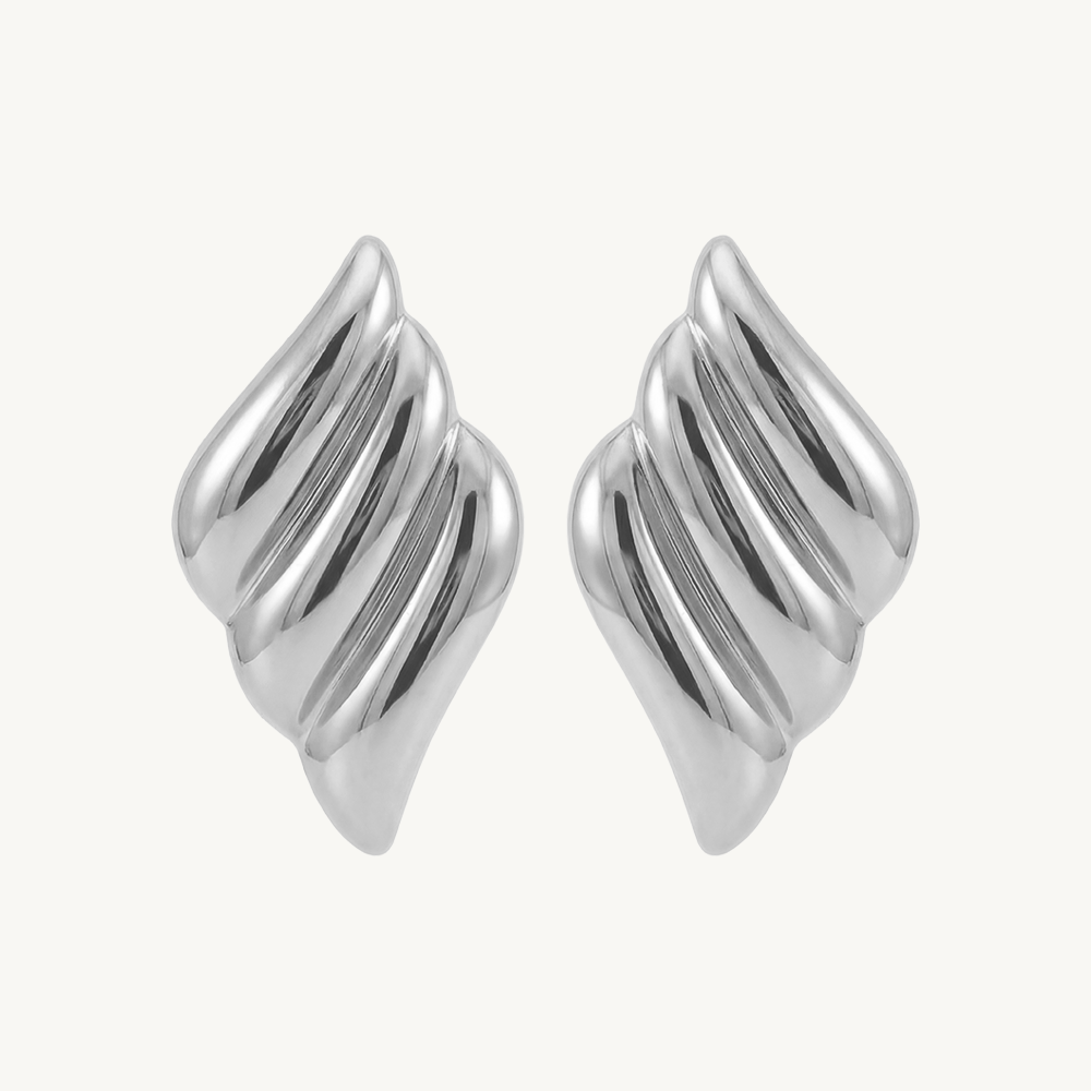 Diamond earrings silver
