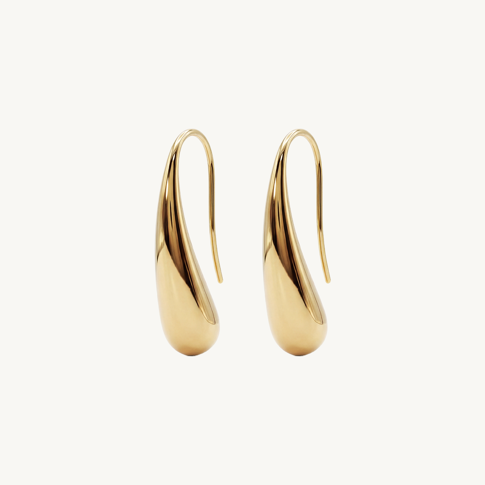 Drop earrings gold