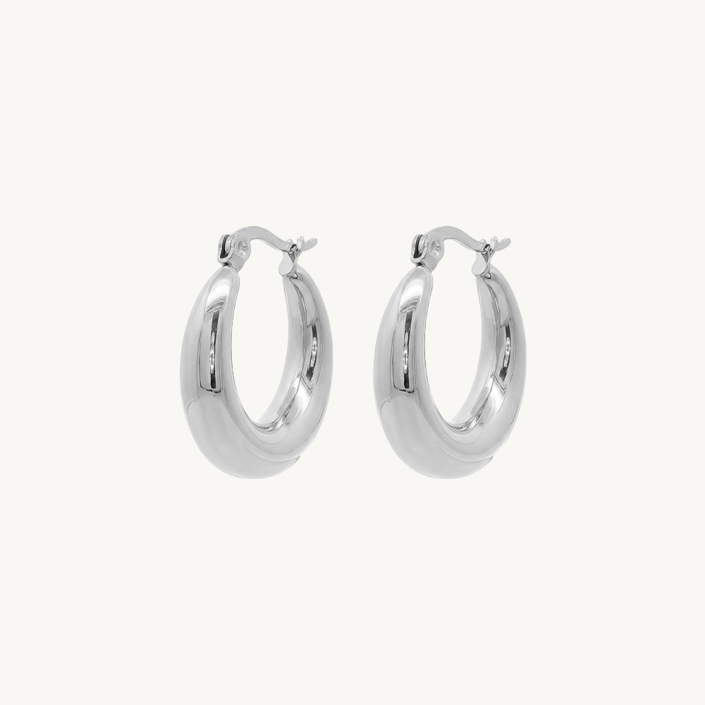 Bulb earrings silver small