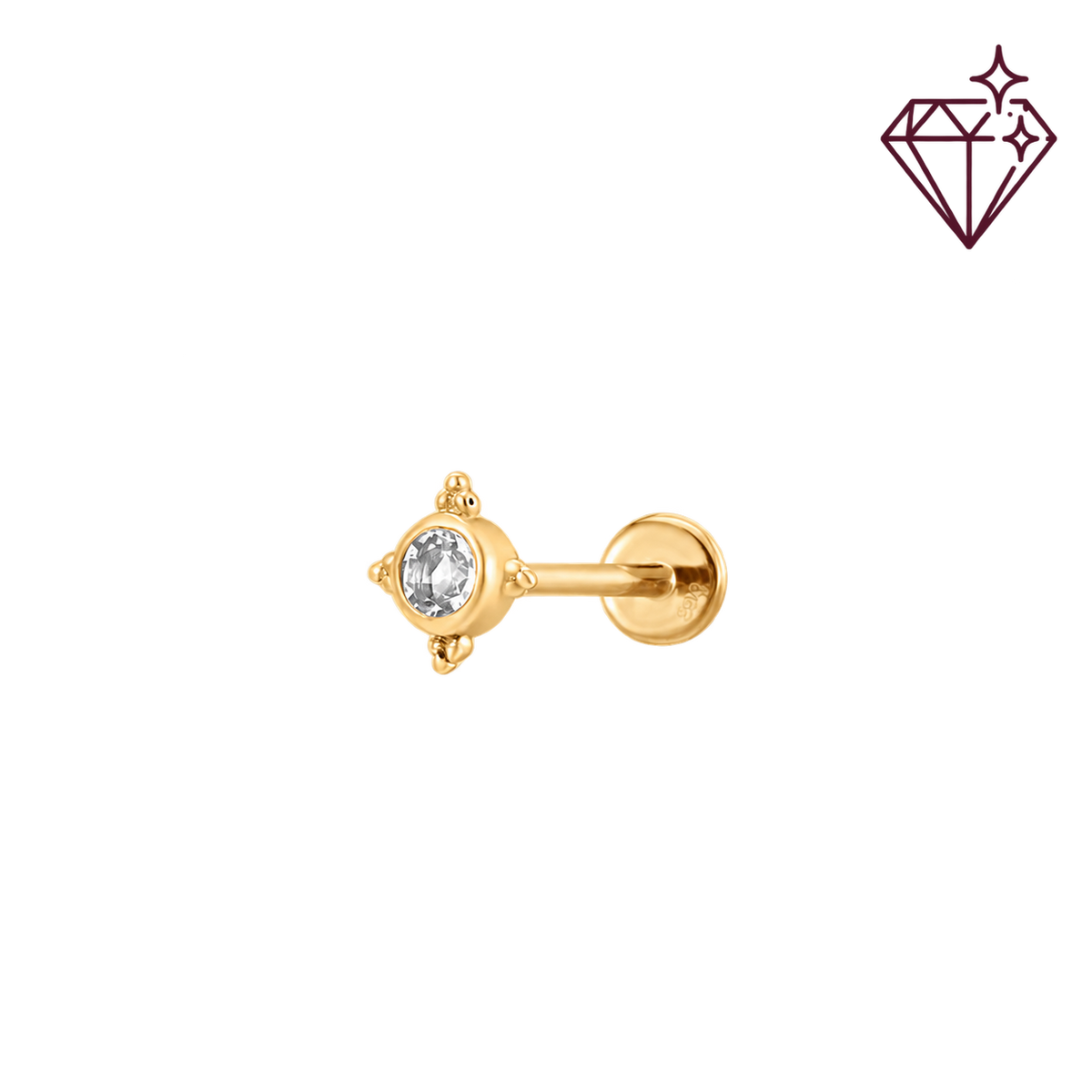 Twilight Star - 14K Goud & Labgrown Diamant – lab grown diamond
