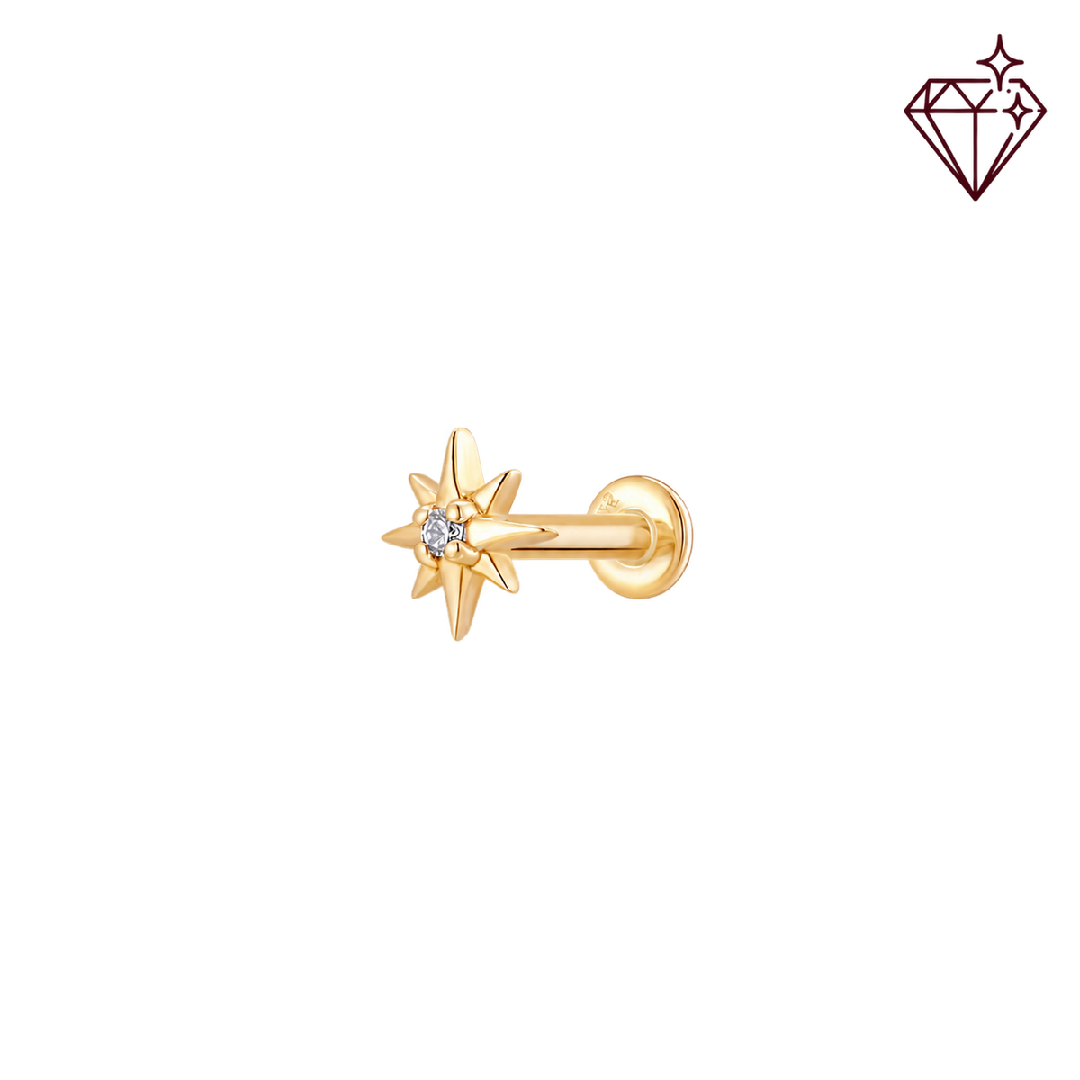 North Star - 14K Goud & Labgrown Diamant – lab grown diamond