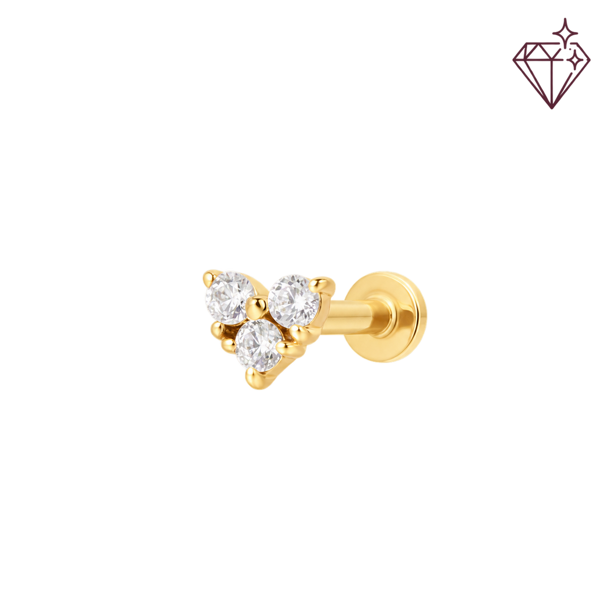 Sweetheart Sparkle - 14K Goud & Labgrown Diamant – lab grown diamond