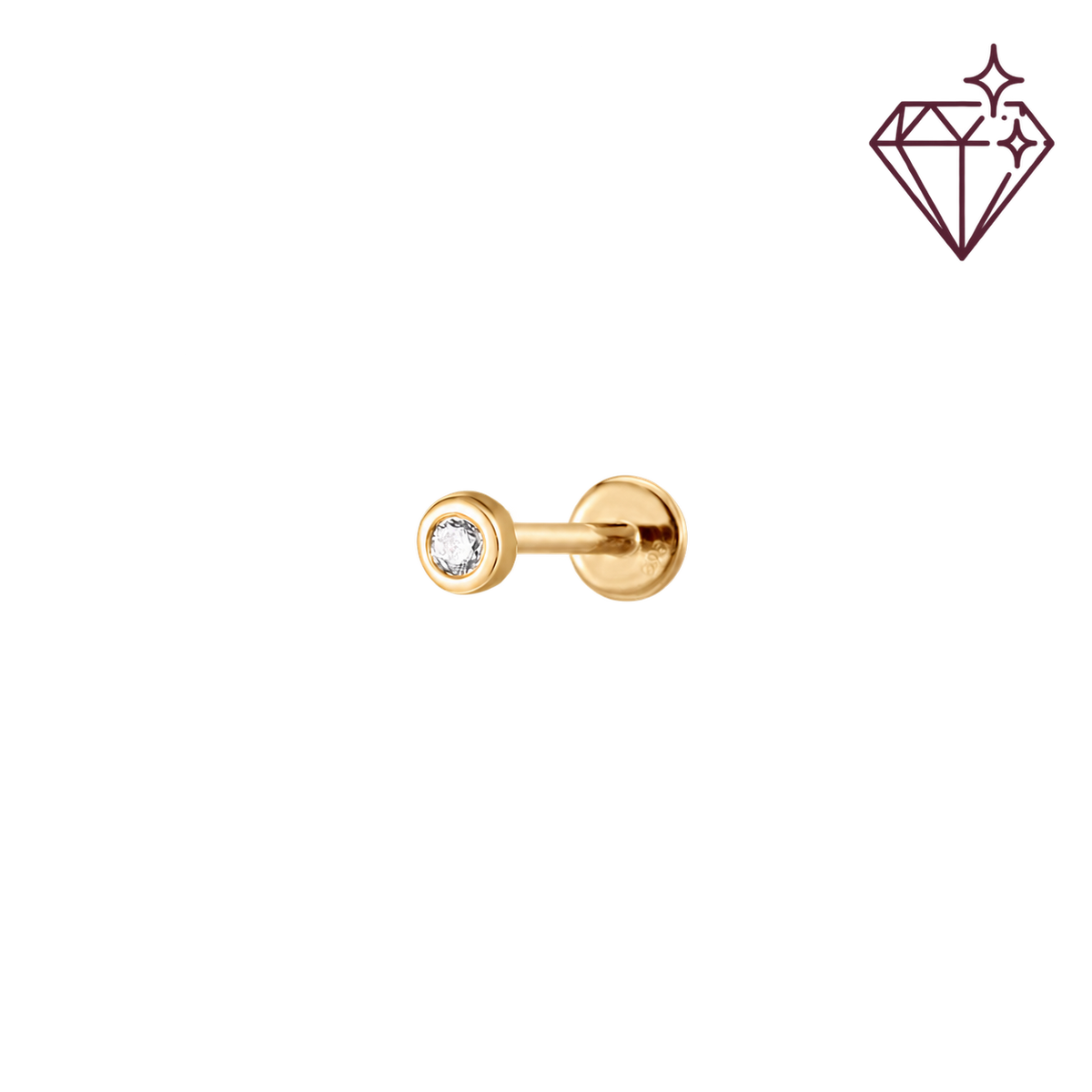 Mini Solitaire - 14K Goud & Labgrown Diamant – lab grown diamond