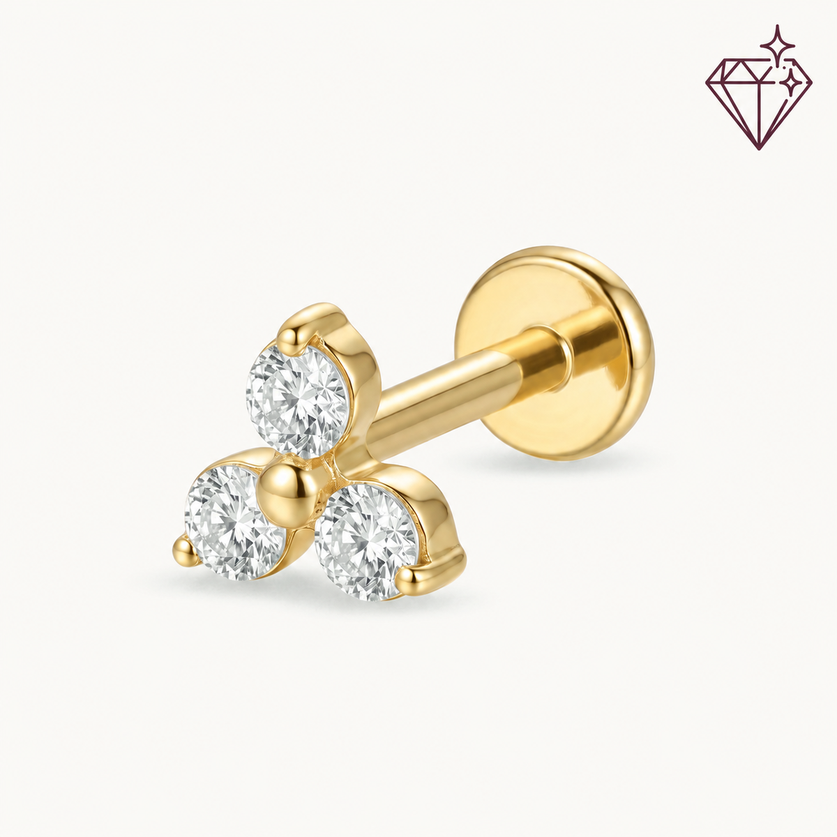 Lab grown trio diamond gold – lab grown diamond