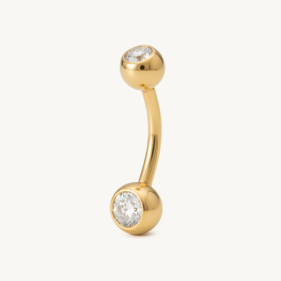 Navelpiercing goud 1.6