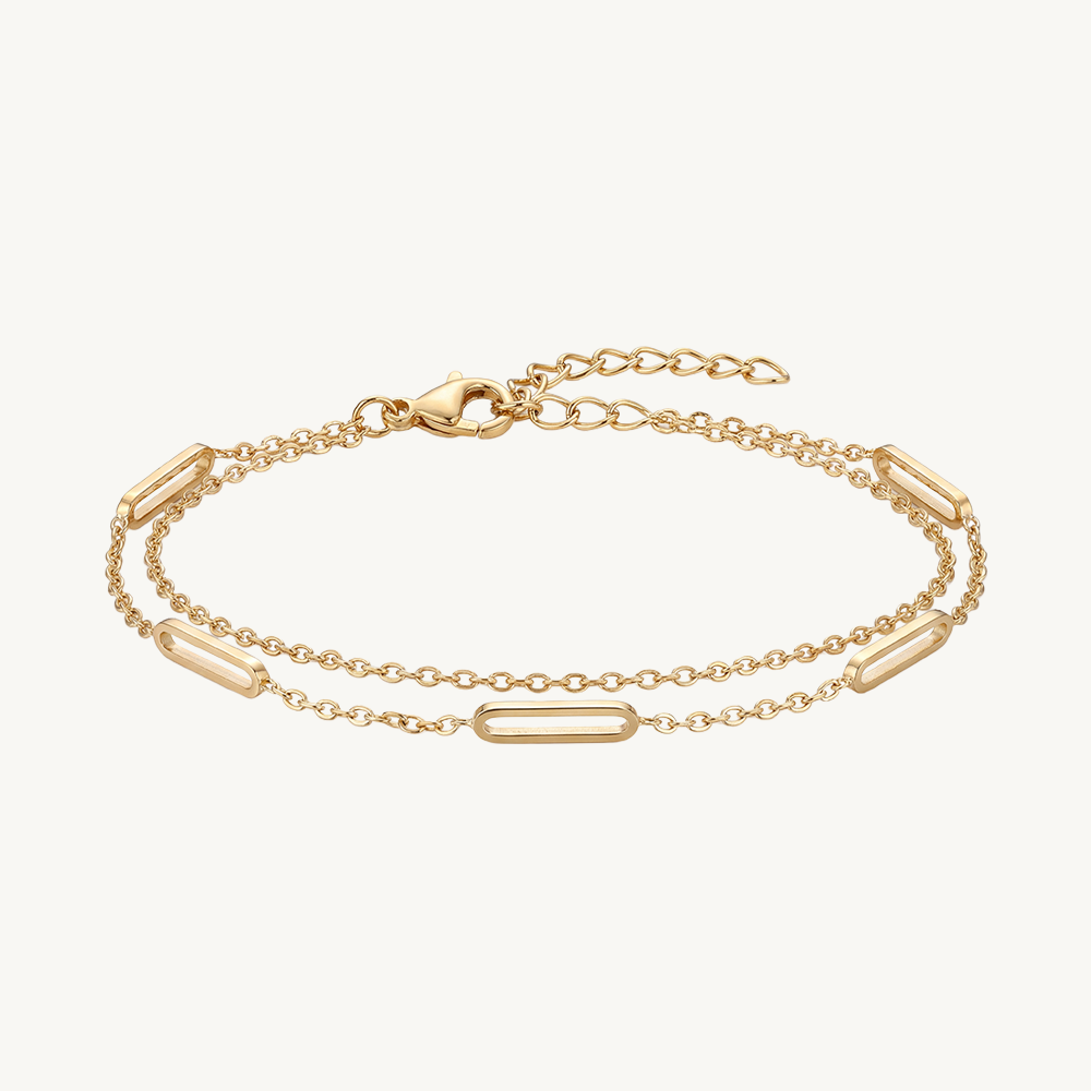 Oval bracelet gold