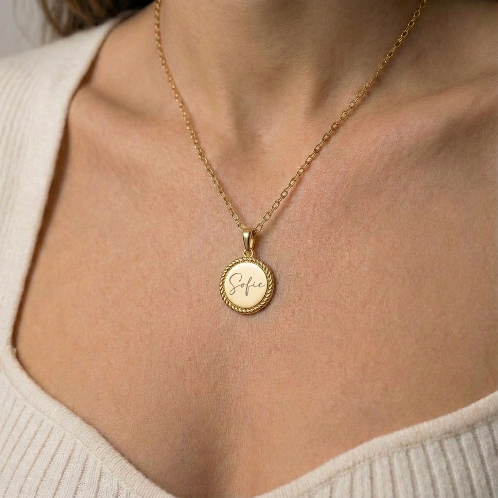 Luna Coin necklace – Goldplated