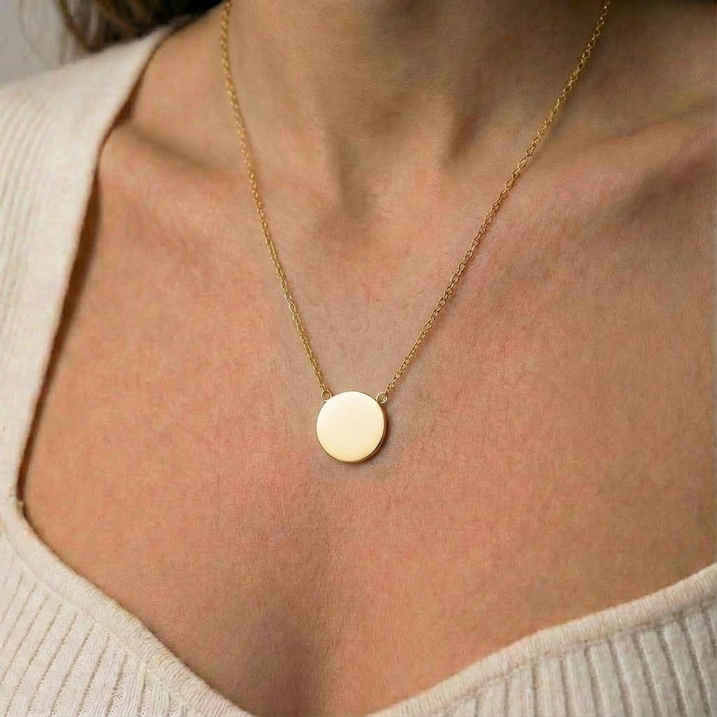 Pure Circle necklace – Goldplated