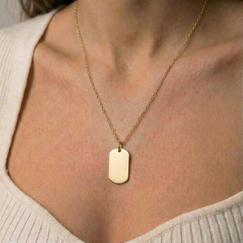 Minimal Drop necklace – Goldplated